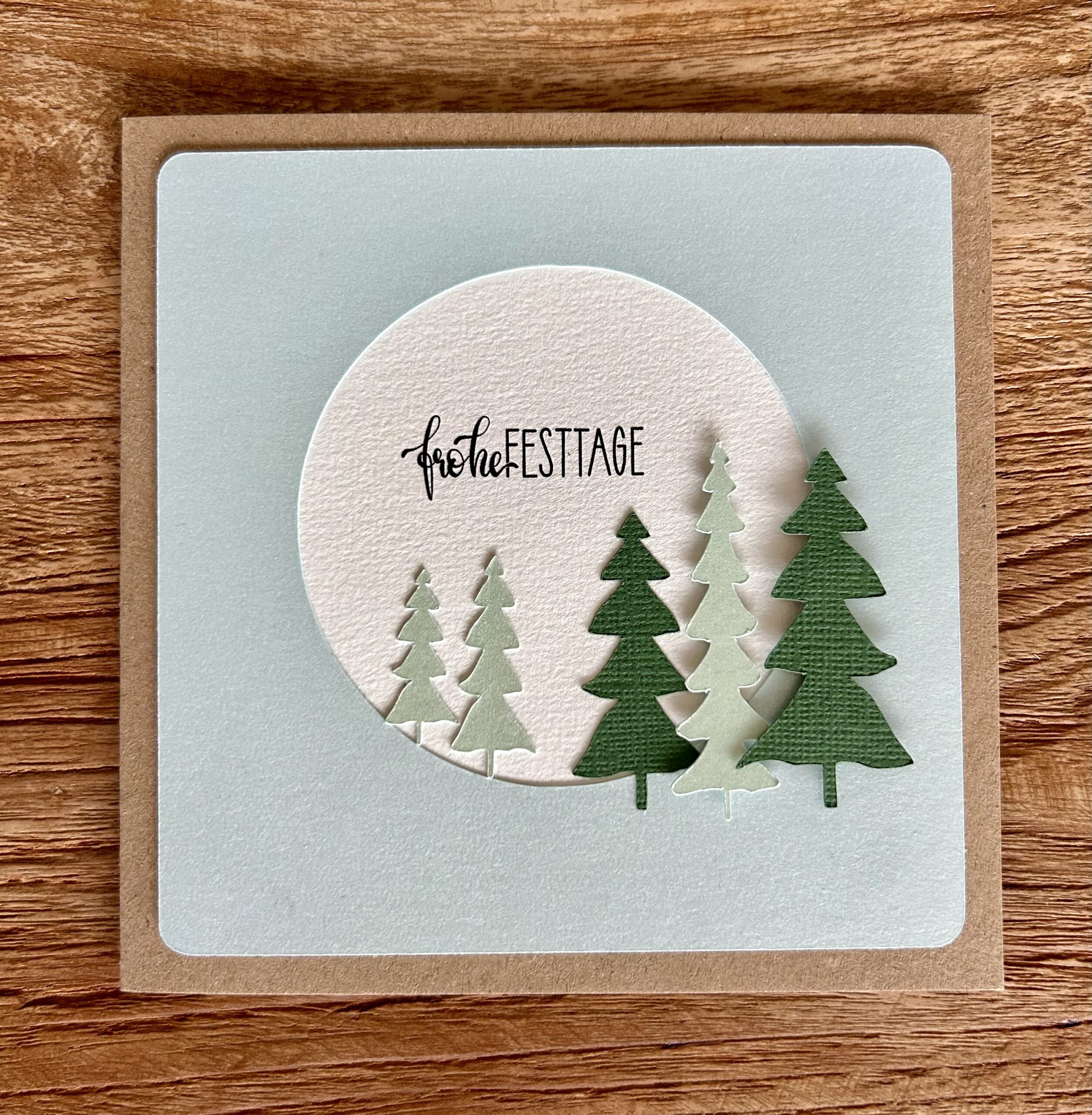Weihnachtskarte "Winterwald" – Bild 2