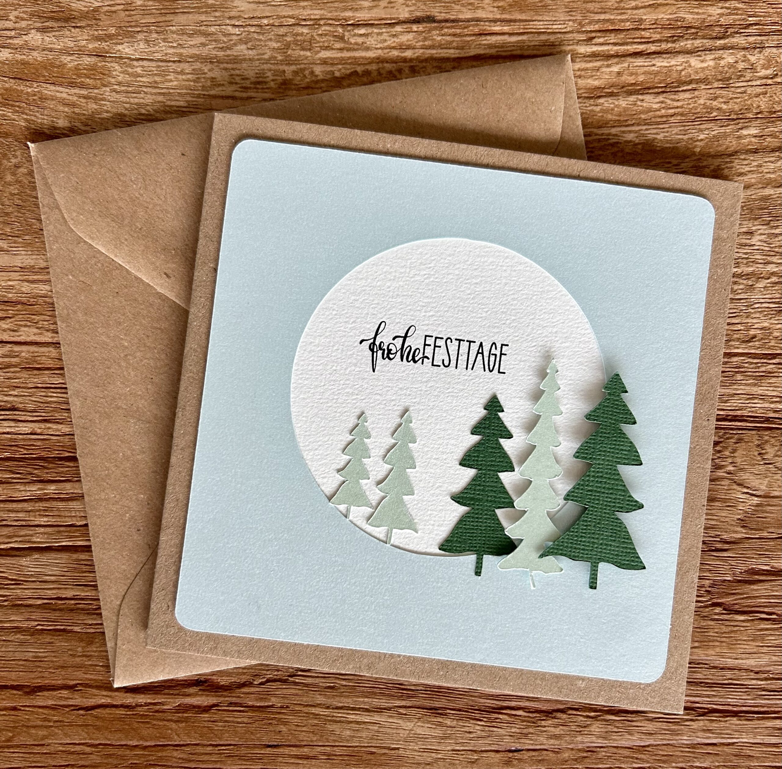 Weihnachtskarte "Winterwald" – Bild 3