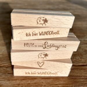 Kartenhalter mit Lasergravur