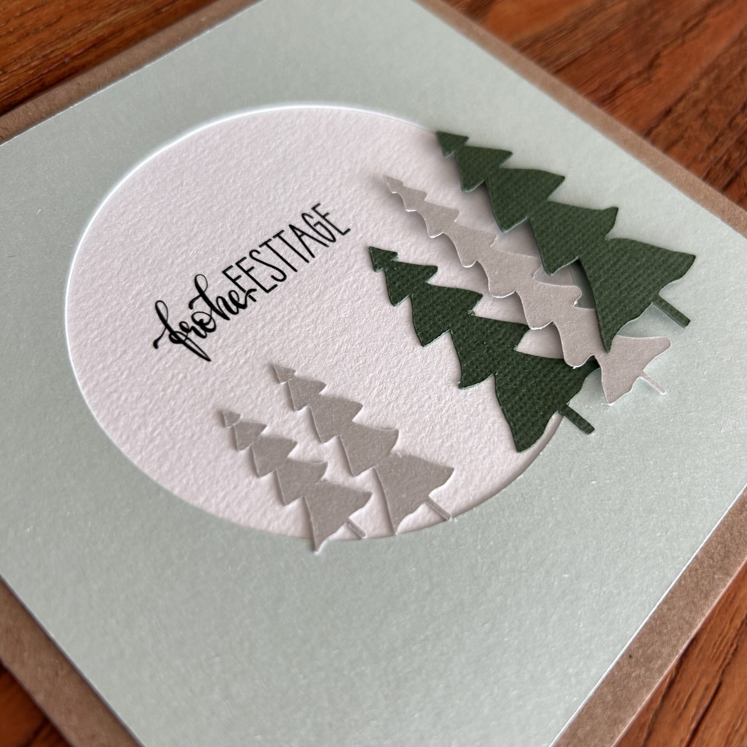 Weihnachtskarte "Winterwald" – Bild 4